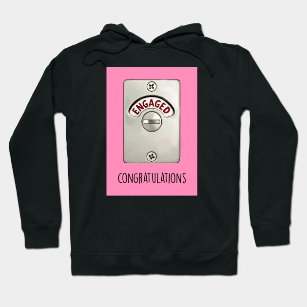 ENGAGED PINK Hoodie by Poppy and Mabel